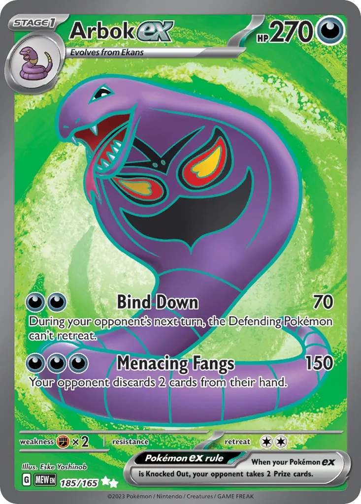 Arbok ex card image