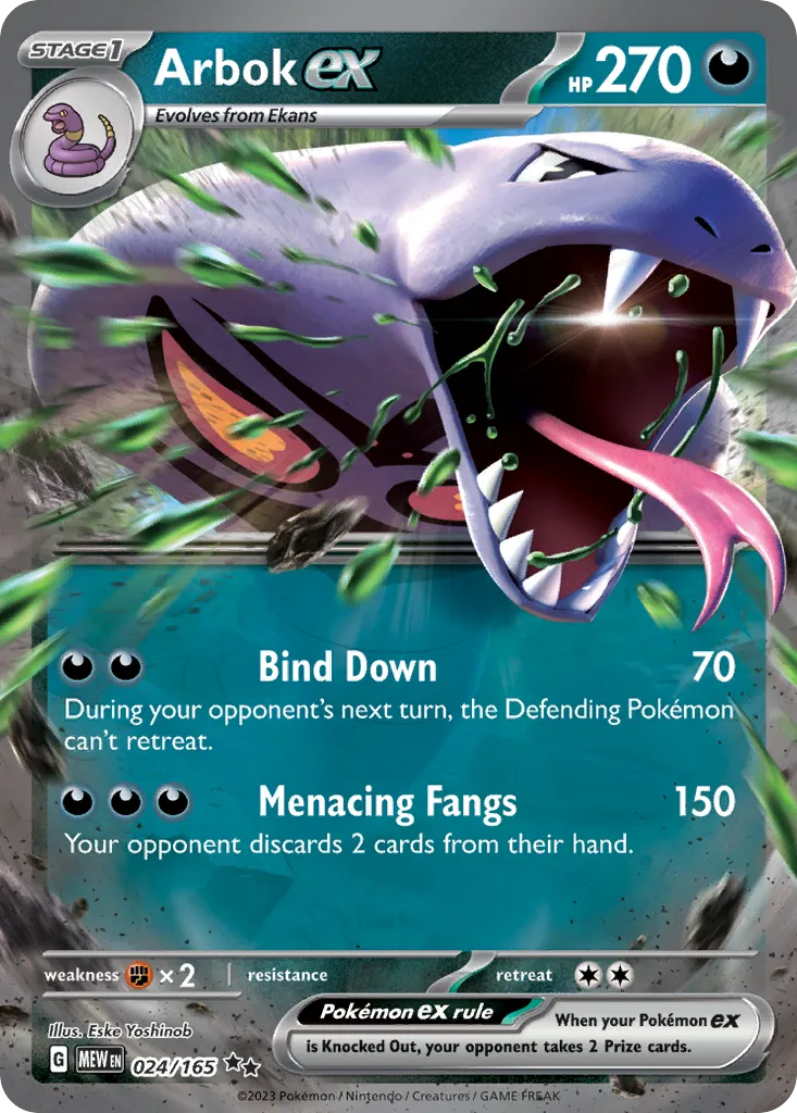 Arbok ex card image