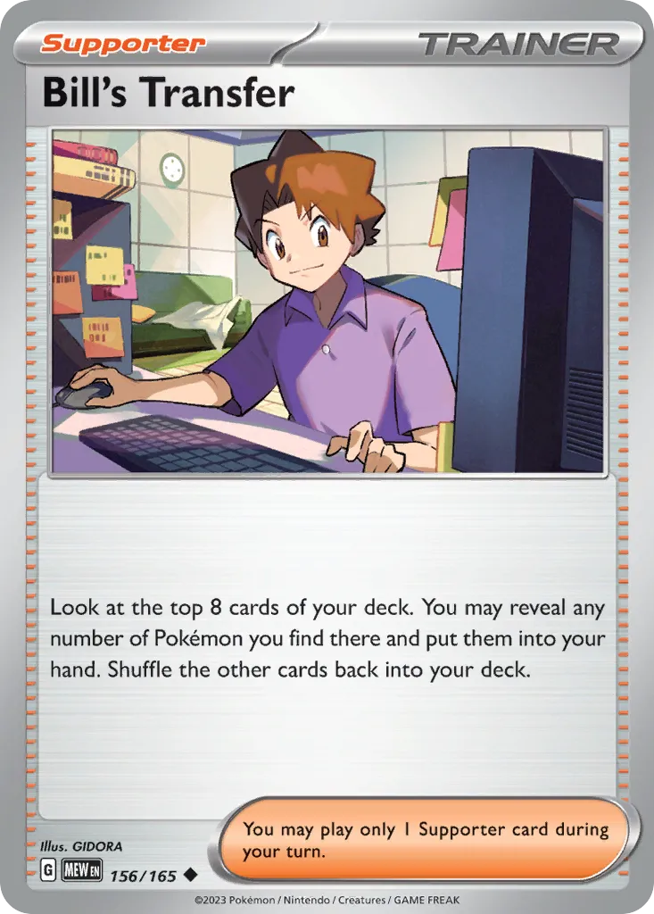 Bill's Transfer card image
