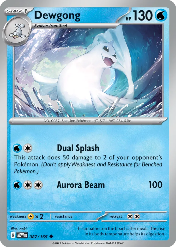 Dewgong card image