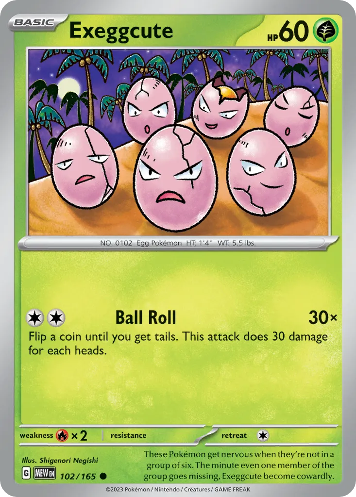 Exeggcute card image