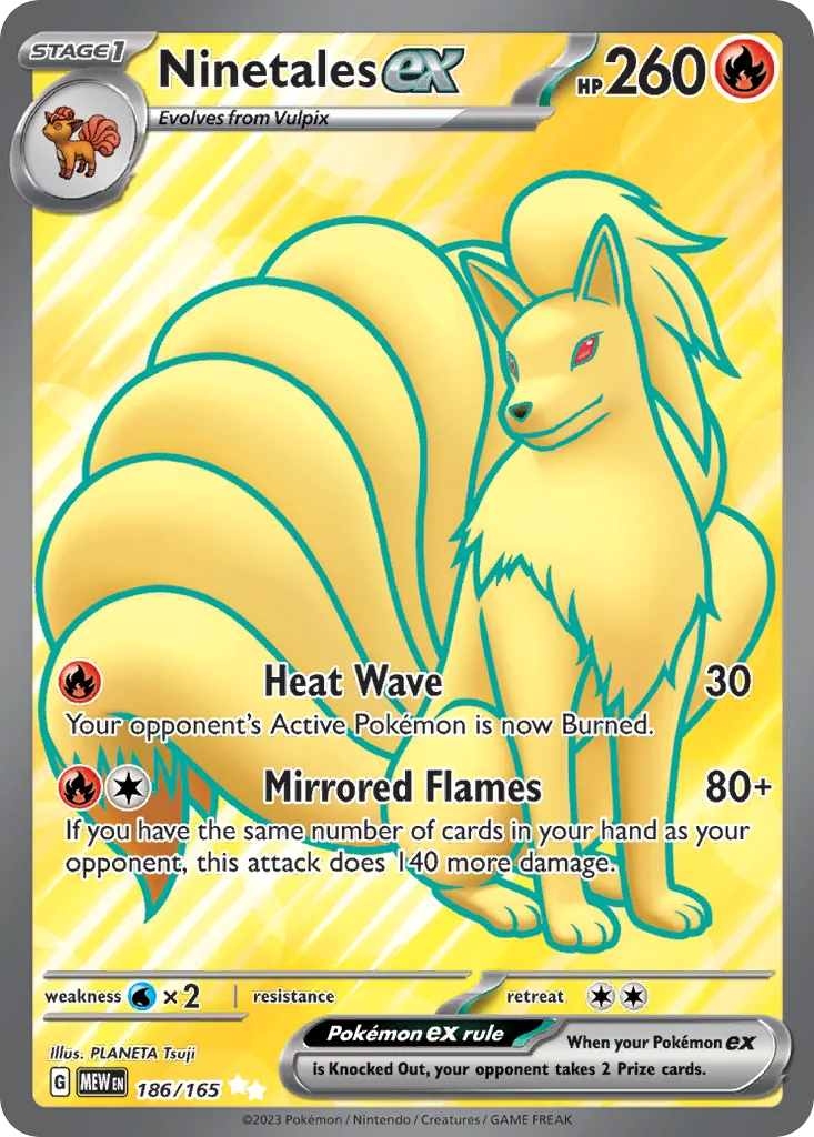Ninetales ex card image