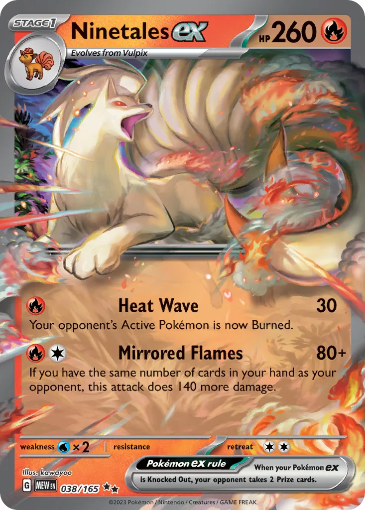 Ninetales ex card image