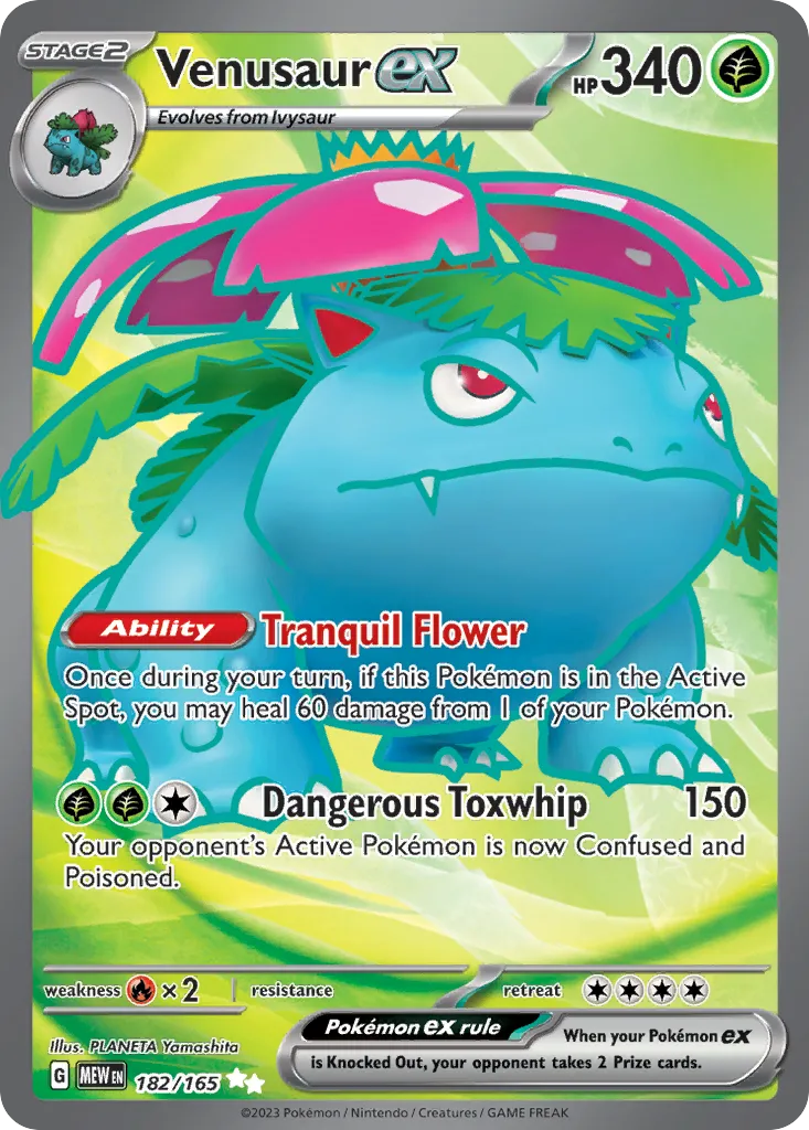 Venusaur ex card image