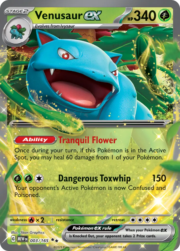 Venusaur ex card image