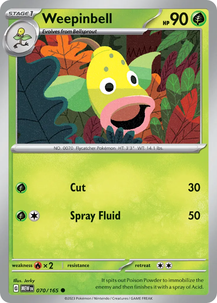 Weepinbell card image
