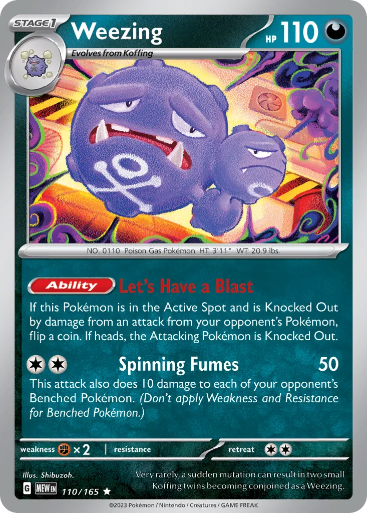 Weezing card image