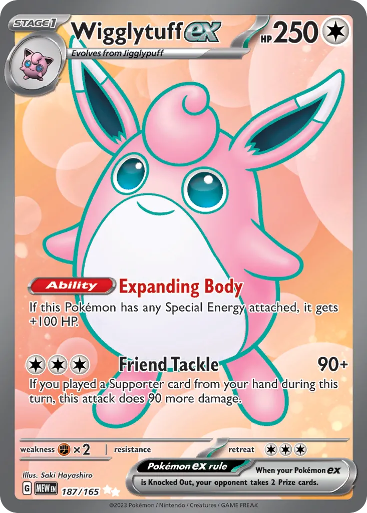 Wigglytuff ex card image