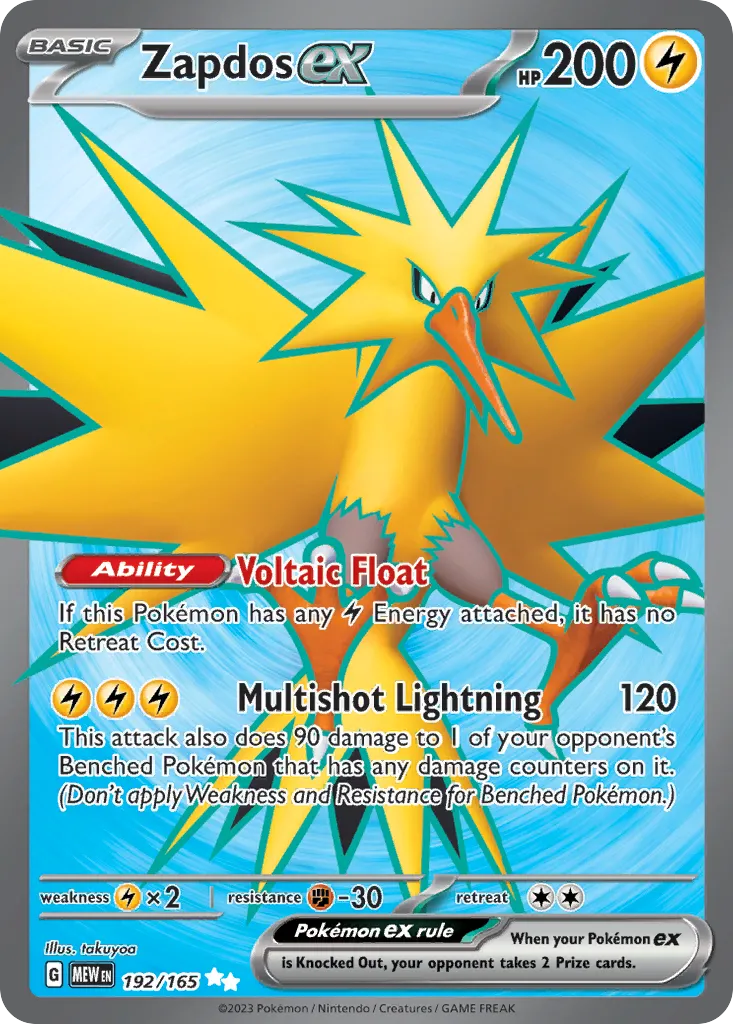Zapdos ex card image