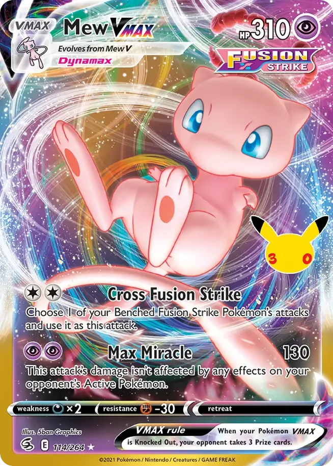 Mew VMAX #114 card image