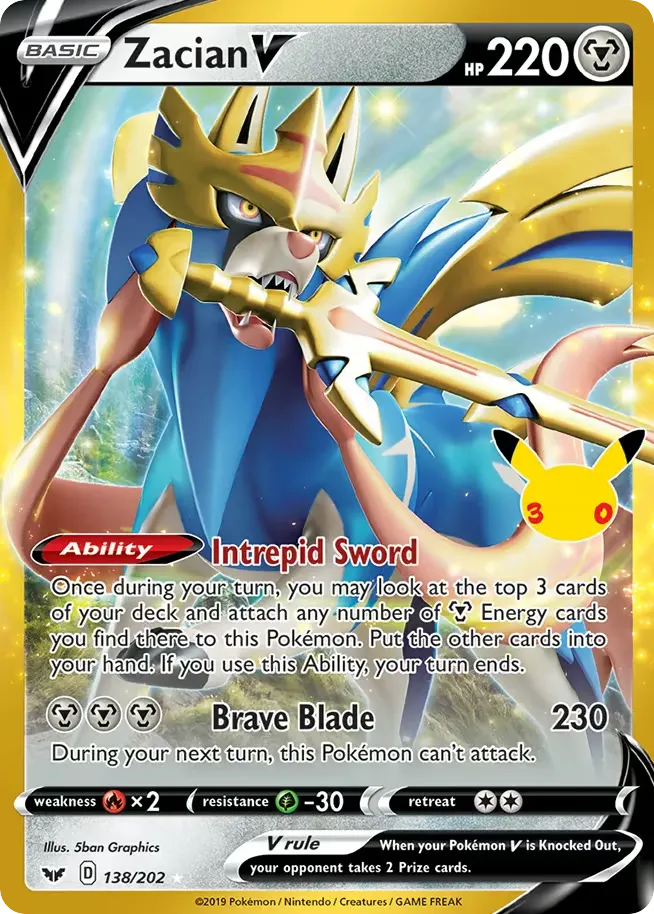 Zacian V card image