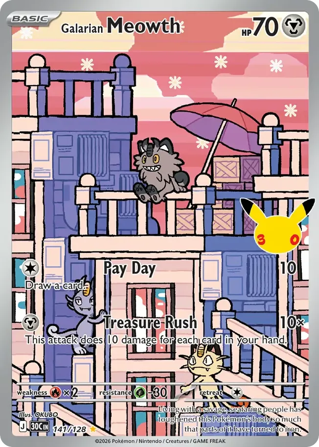 Galarian Meowth card image