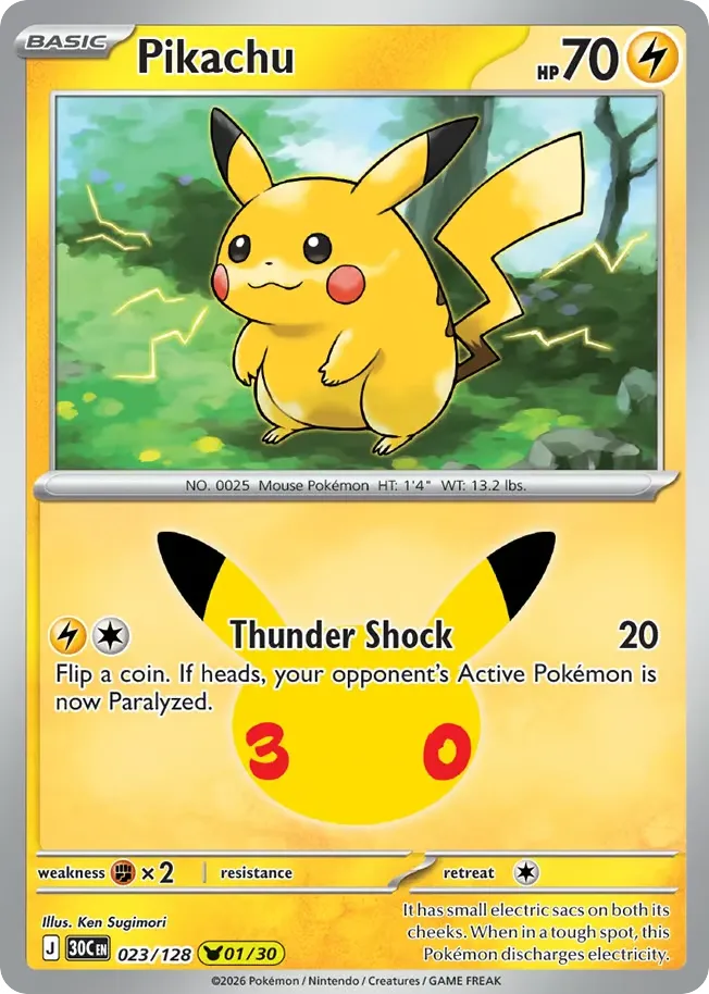 Pikachu card image
