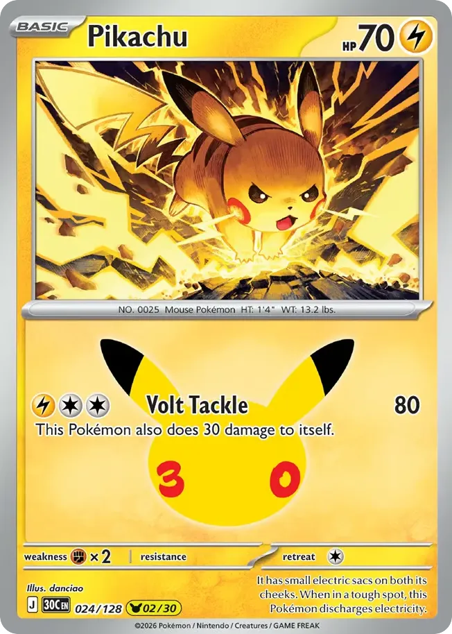 Pikachu card image