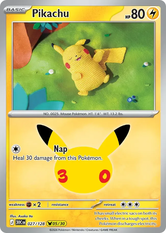 Pikachu card image