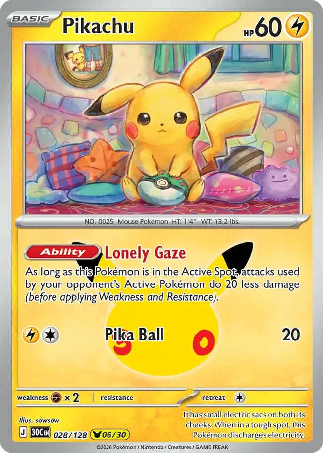 Pikachu card image
