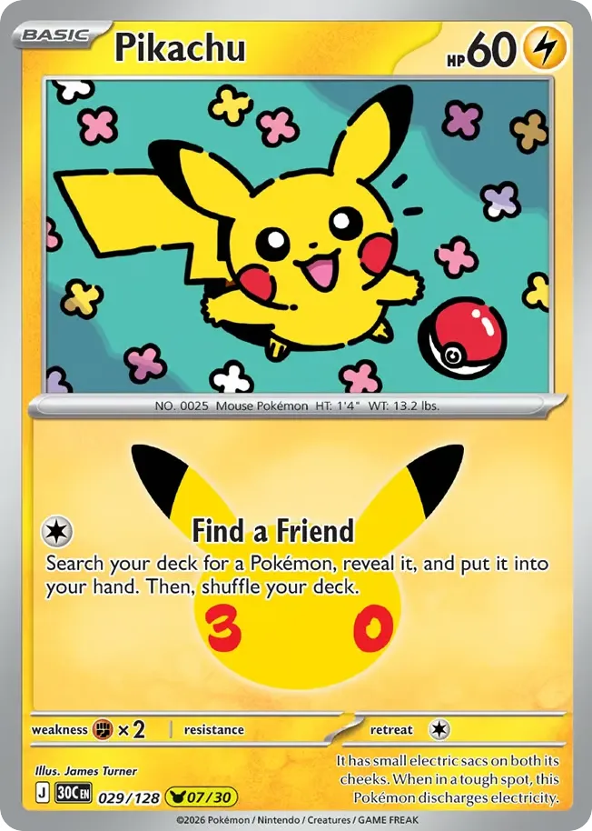 Pikachu card image