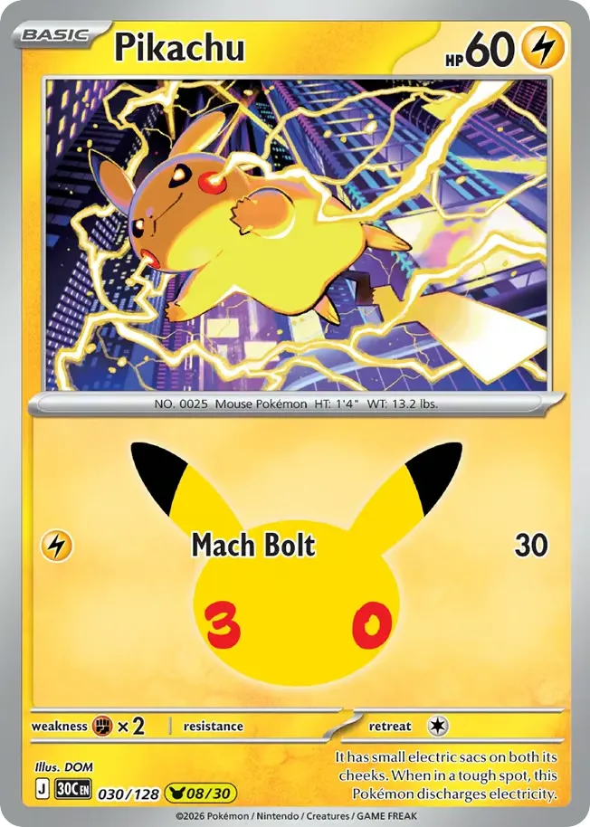 Pikachu card image