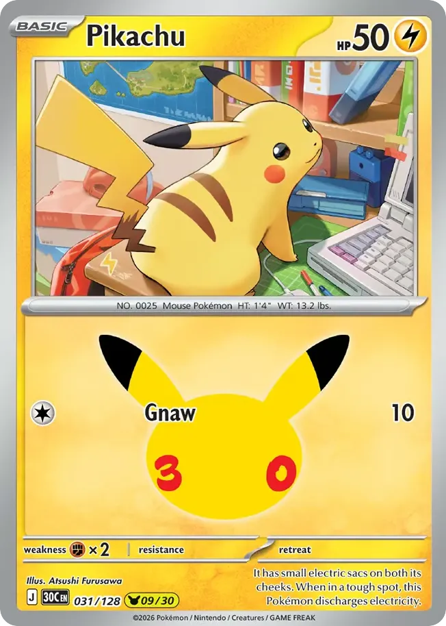 Pikachu card image