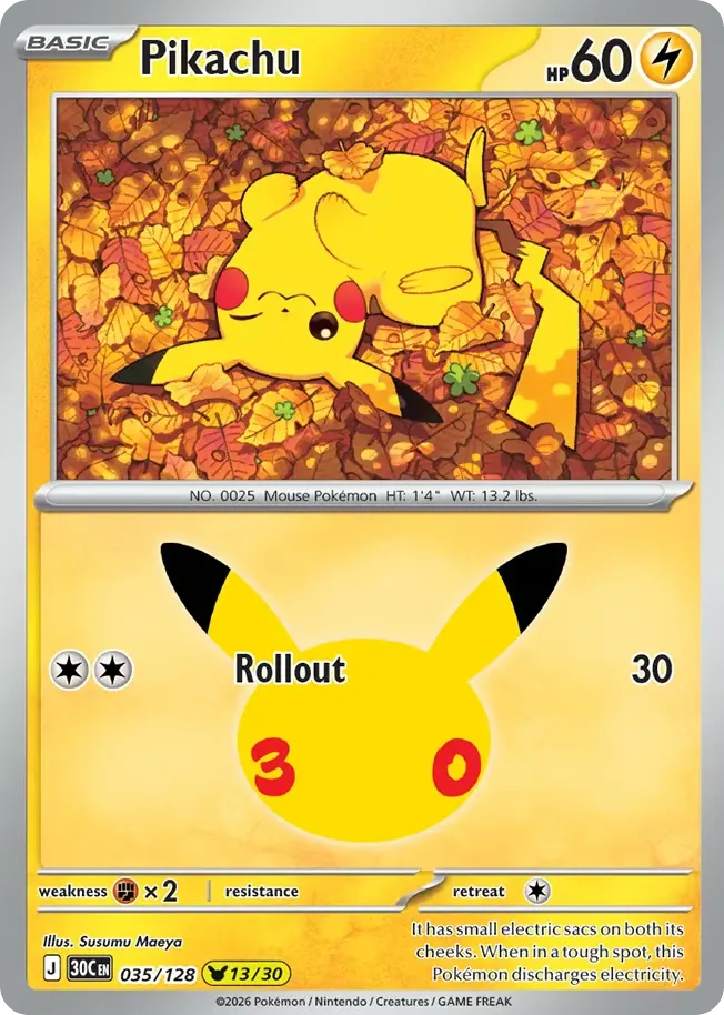 Pikachu card image