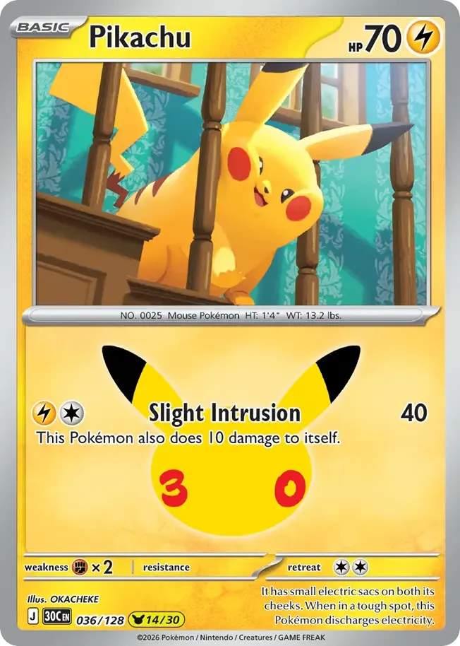 Pikachu card image