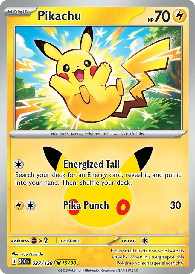 Pikachu card image