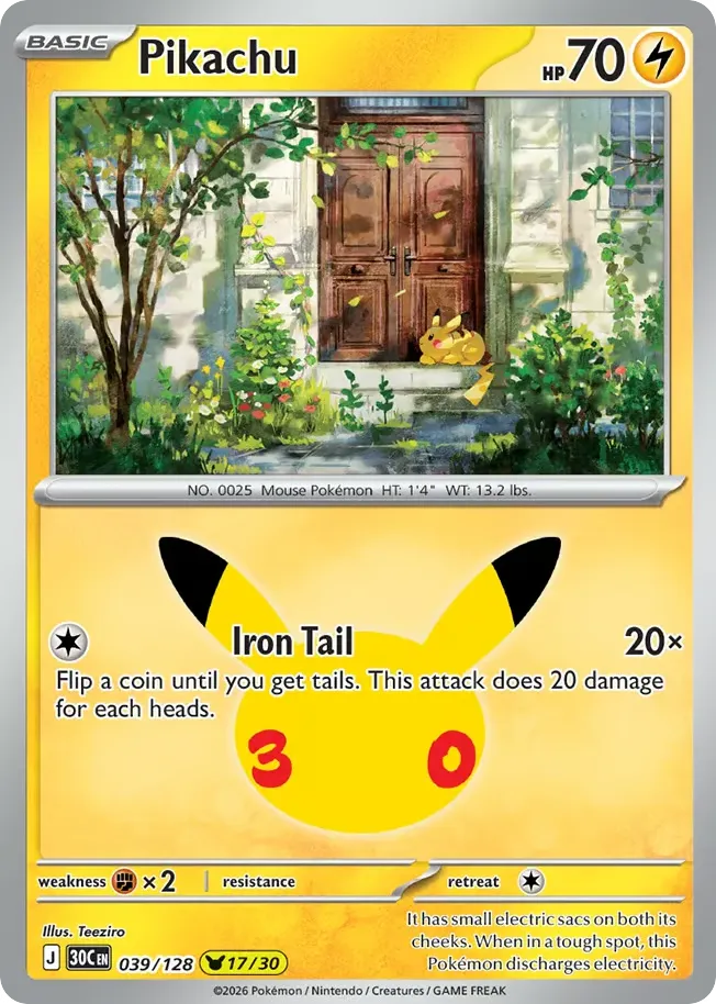 Pikachu card image