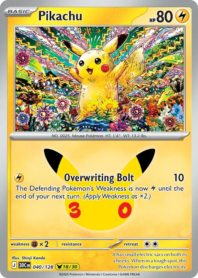 Pikachu card image