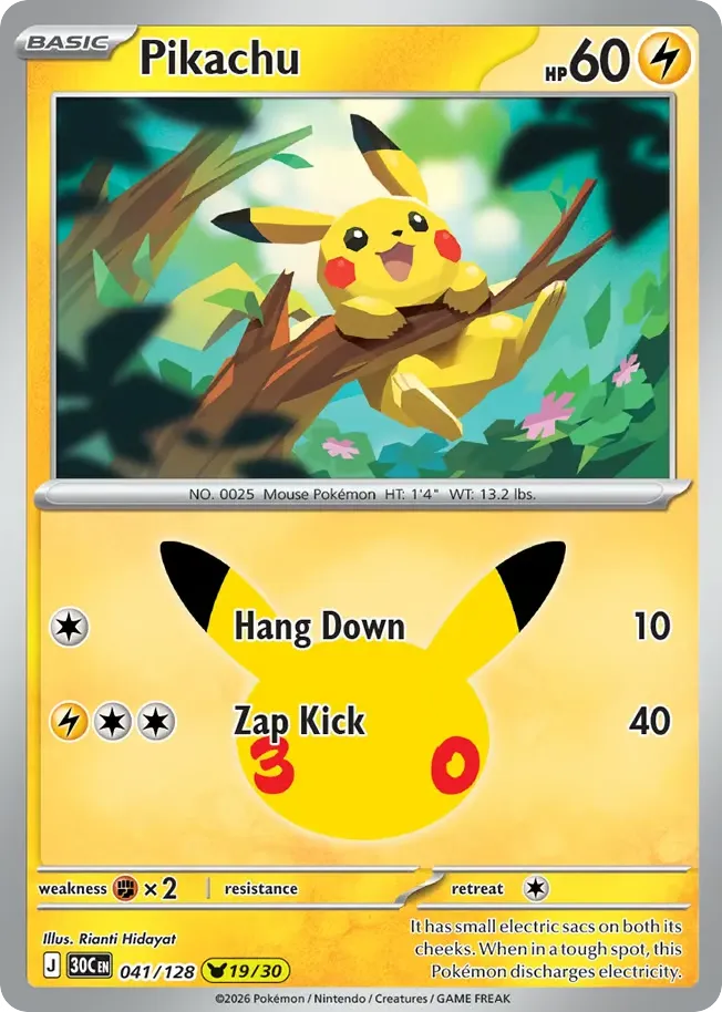 Pikachu card image