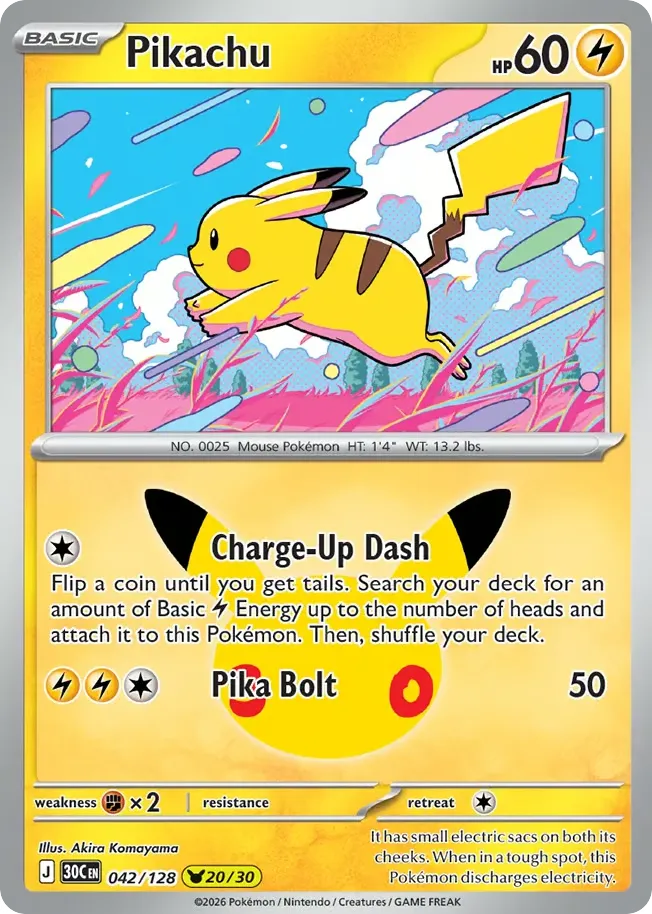 Pikachu card image