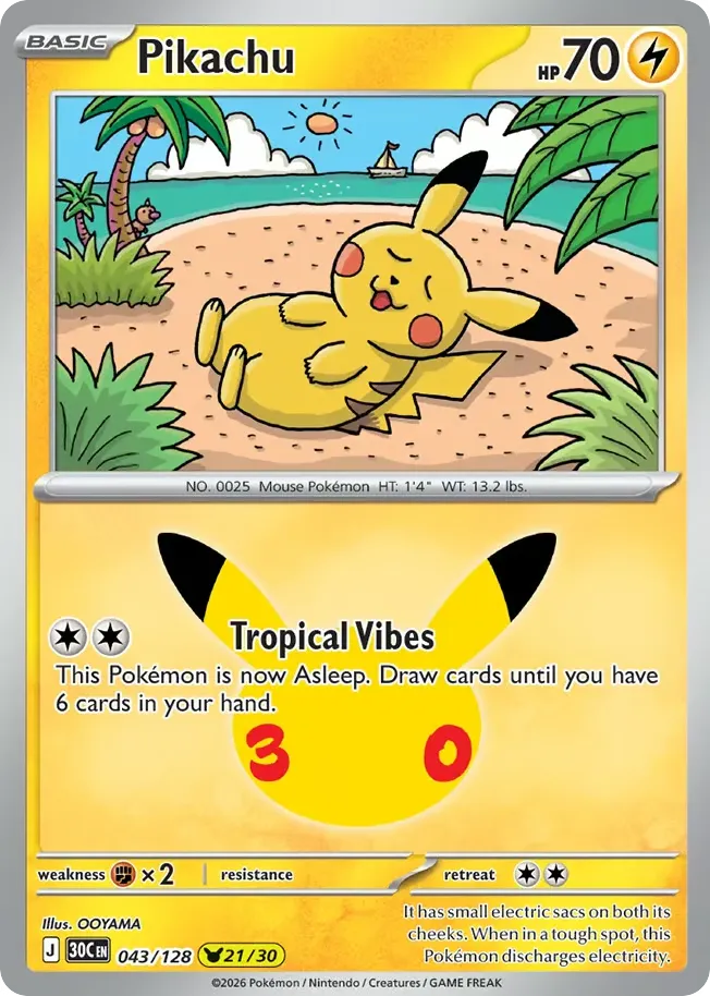 Pikachu card image