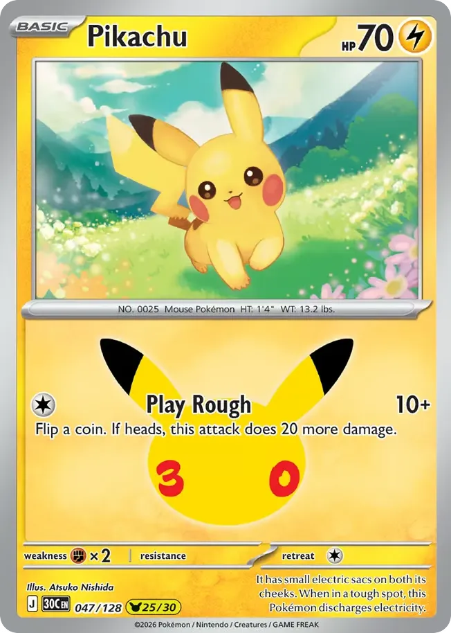 Pikachu card image