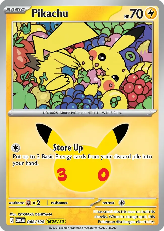 Pikachu card image