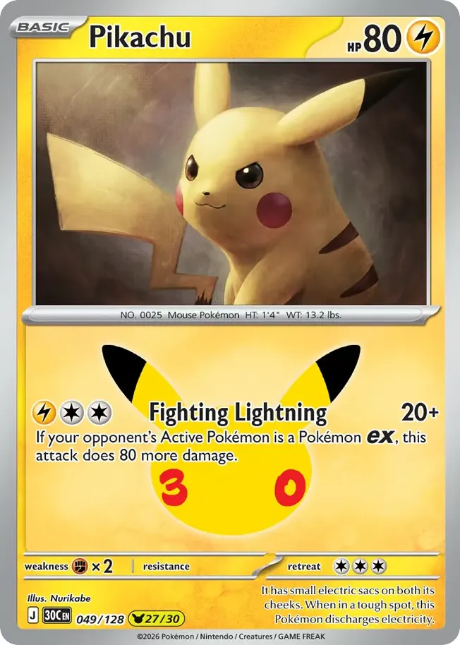 Pikachu card image