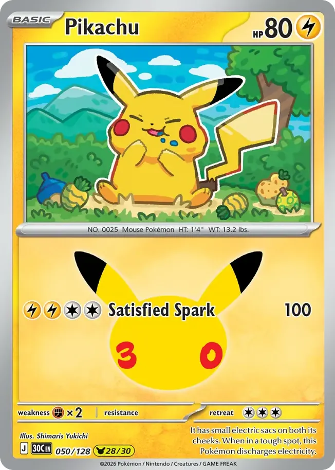 Pikachu card image