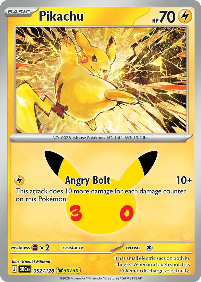 Pikachu card image
