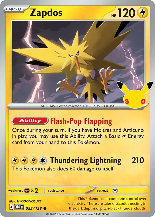 Zapdos card image
