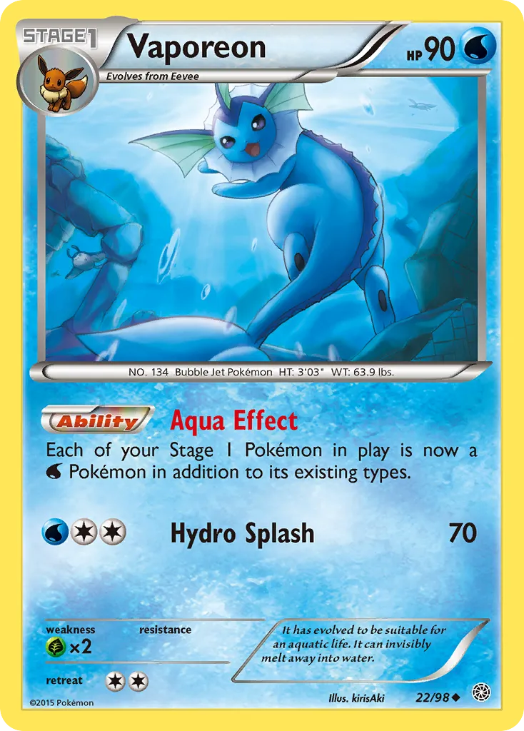 Vaporeon card image