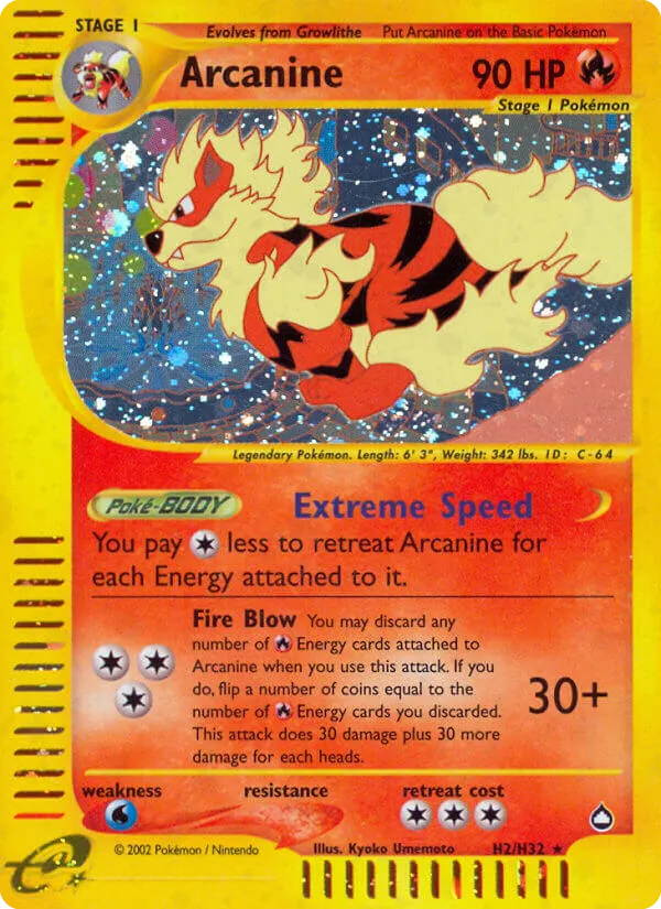 Arcanine #H2 card image