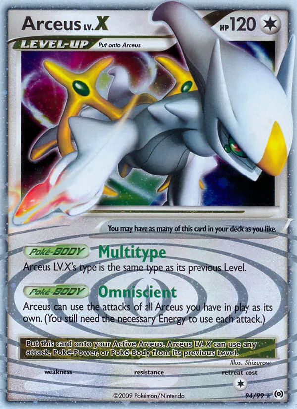 Arceus LV.X #94 card image