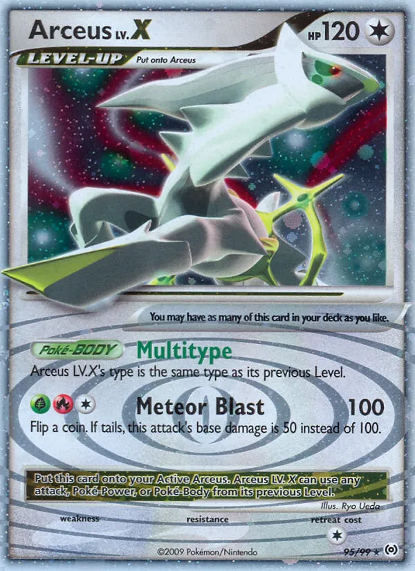 Arceus LV.X #95 card image