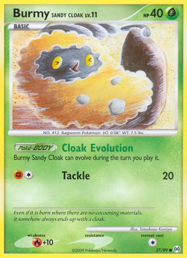 Burmy Sandy Cloak card image