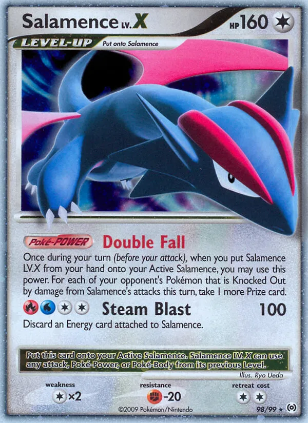 Salamence LV.X #98 card image
