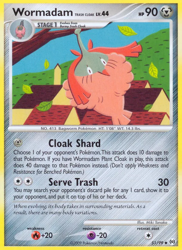 Wormadam Trash Cloak card image