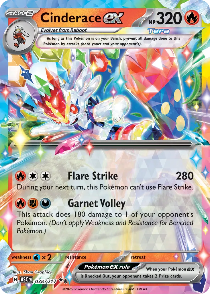 Cinderace ex card image