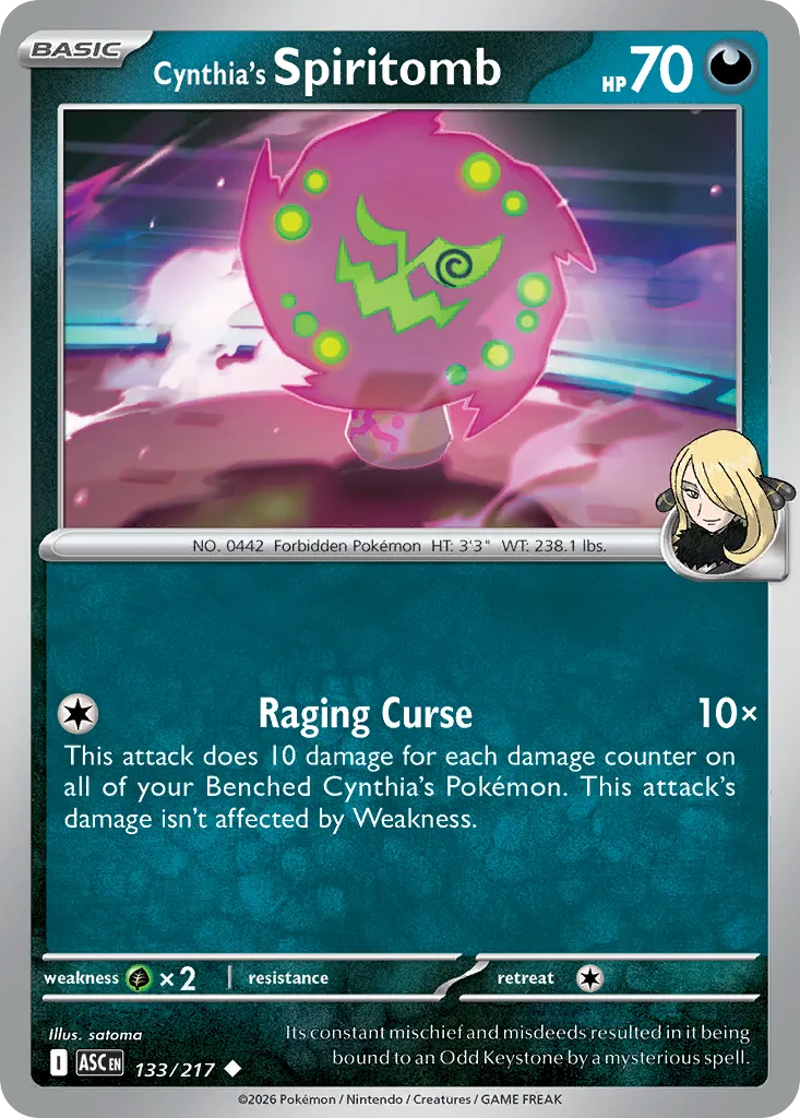 Cynthia's Spiritomb card image