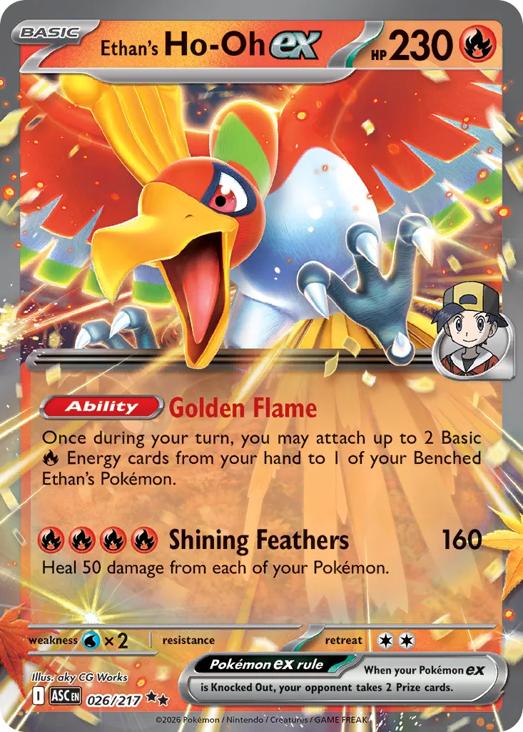 Ethan's Ho-Oh ex card image