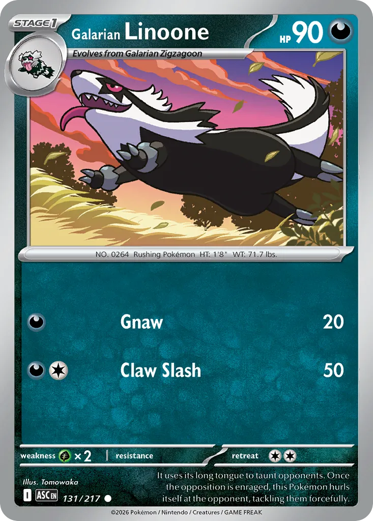 Galarian Linoone card image
