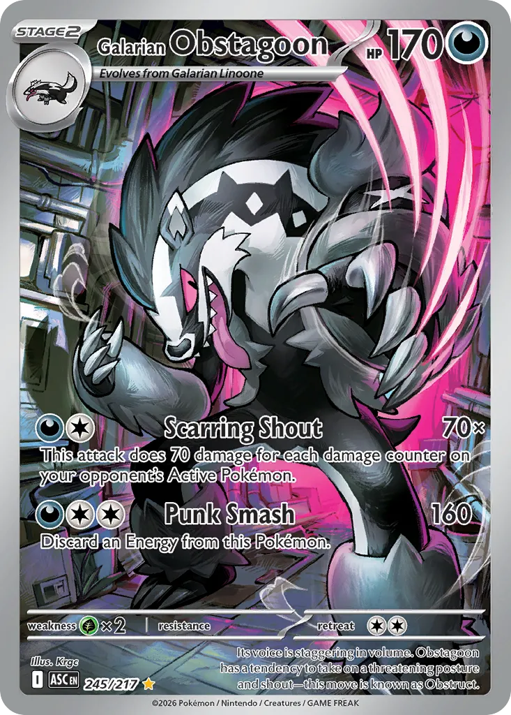 Galarian Obstagoon card image