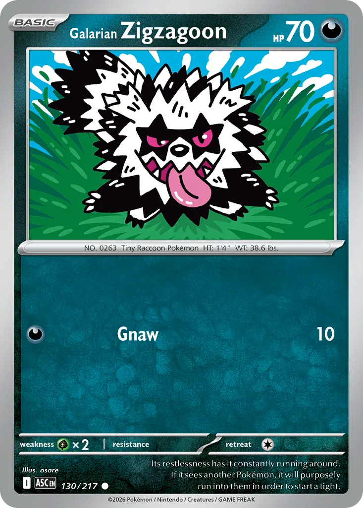 Galarian Zigzagoon card image